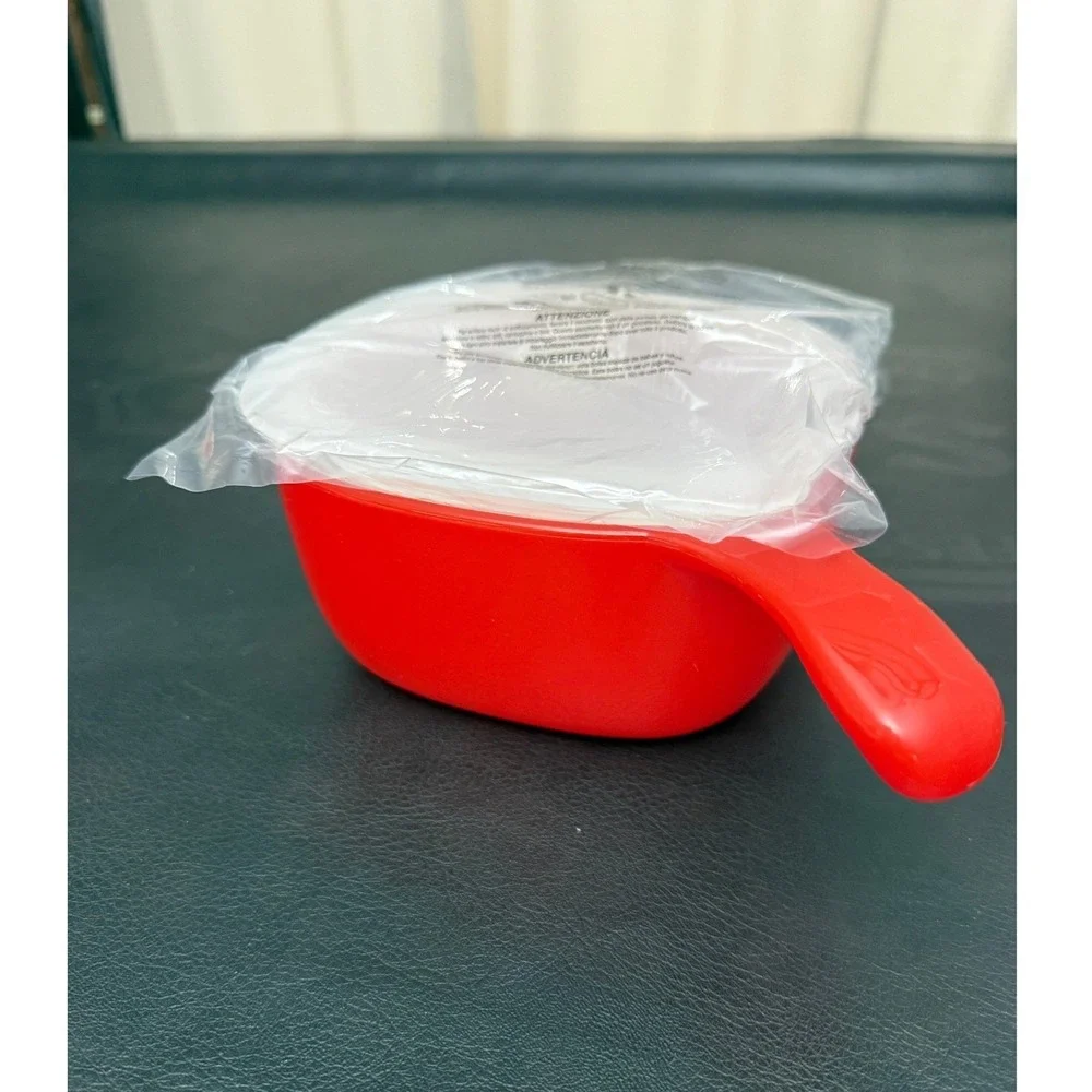 Prepology 10 Piece Red Microwave Bowl Set Vented Airtight Lids Nesting Bowls